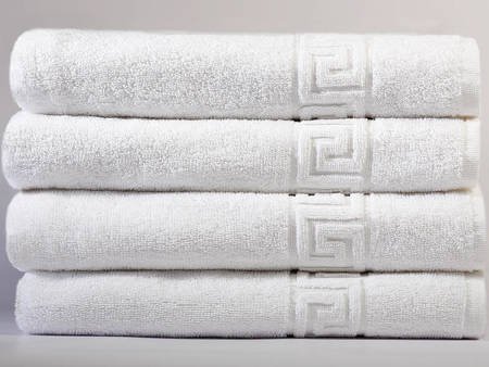 Ręczniki Hotelowe Żakard Greek 500 gsm Białe