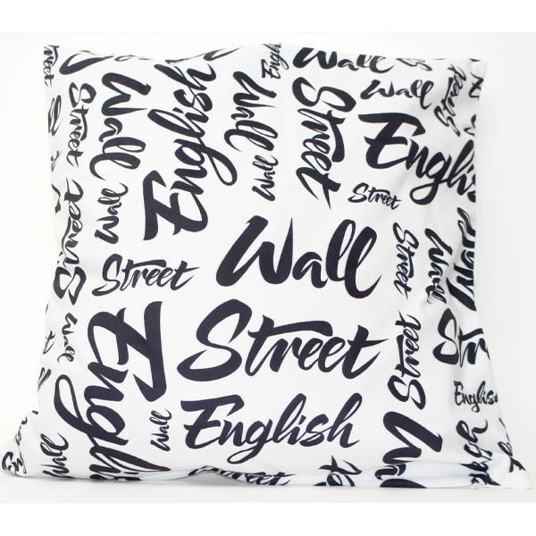 Poszewka Welurowa 3D Wall Street 45x45 cm