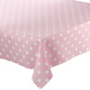 Bieżniki i Serwety Plamoodporne Druk Kropki Różowy