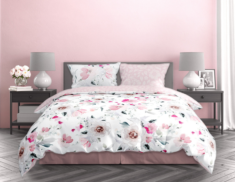 Komplet Pościeli Satyna Bawełniana 160x200+ 2x70x80 Milagro Verde 003