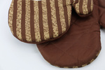 Fartuszek Kuchenny i 2 Rękawice Kuchenne Cappuccino 9578B Zestaw