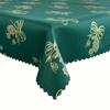 Dwustronny Obrus Plamoodporny Świąteczny Zielona Bombka