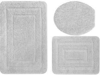 Dywaniki Łazienkowe Alor Popiel 3 cz.