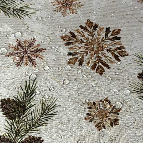 Dwustronny Obrus Plamoodporny Cynamonowy Las