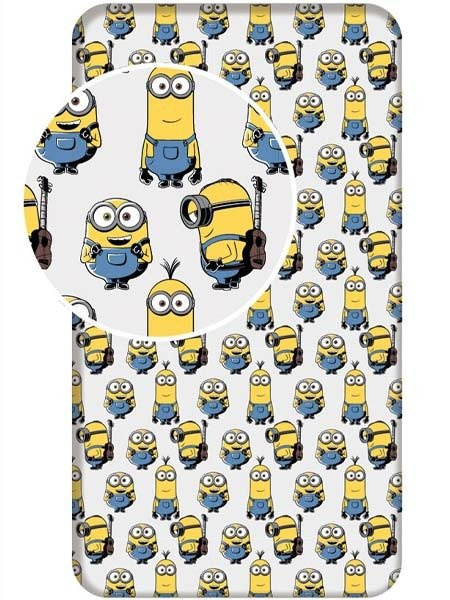 Prześcieradło Bawełniane Disney Minionki 90x200 cm