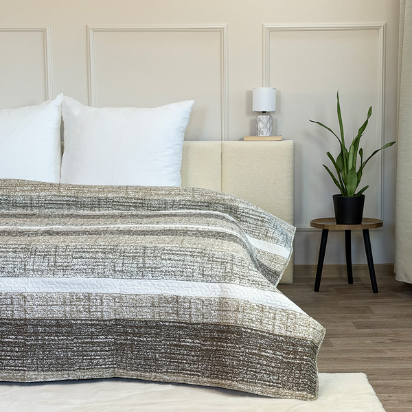 Dwustronna Narzuta TAVIRA J-035 Brian Beige Bez Poszewek 220x240