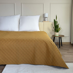 Dwustronna Narzuta Parla 3D Brązowy Karmelowy 180x220 Bez Poszewek