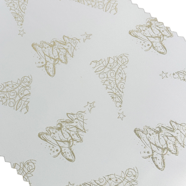 Dwustronne Bieżniki i Serwety Plamoodporne Świąteczny Boże Narodzenie Choinka Złoty Z-3401