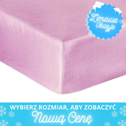 Prześcieradło Bawełniane z Gumką Satynowe Lawendowe 16