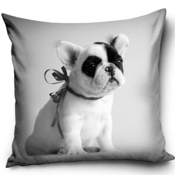 Poszewka Pies PD181004A Buldog 40x40 cm