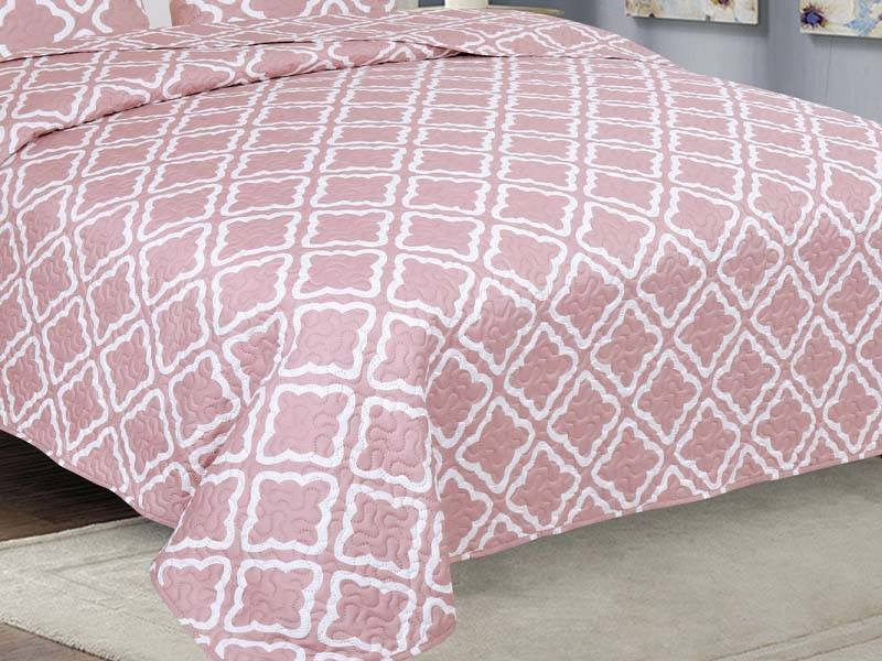 Dwustronna Narzuta TAVIRA J-006 Rose 180x220+2x40x40