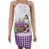 Fartuszek Kuchenny i 2 Rękawice Kuchenne Lavender II F319113B Zestaw