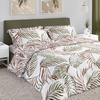 Komplet Pościeli Satyna Bawełniana 220x200+ 2x70x80 Boho 002 Liście