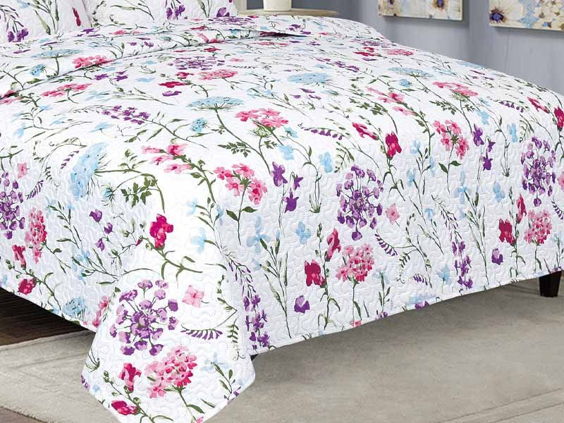 Dwustronna Narzuta TAVIRA BJ-072 Begonia 220x240+2x40x40