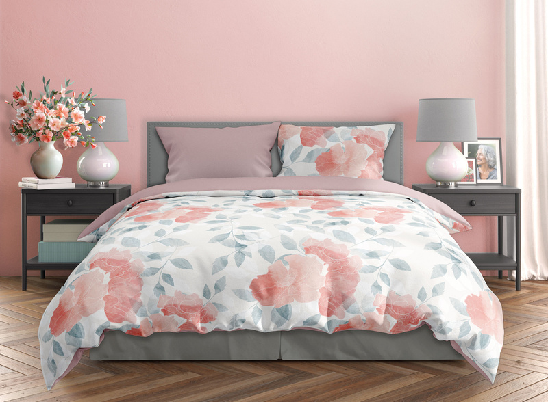 Komplet Pościeli Satyna Bawełniana 220x200+ 2x70x80 Milagro Verde 027