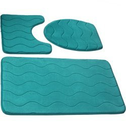 Dywaniki Łazienkowe Sumba Szmaragdowy Morski 23 - Trzyczęściowy