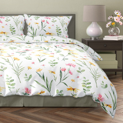 Komplet Pościeli Satyna Bawełniana 160x200+ 2x70x80 Milagro Verde 002