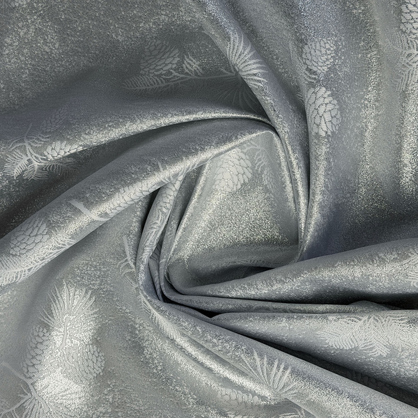 Dwustronny Obrus Plamoodporny Szyszki Srebrne