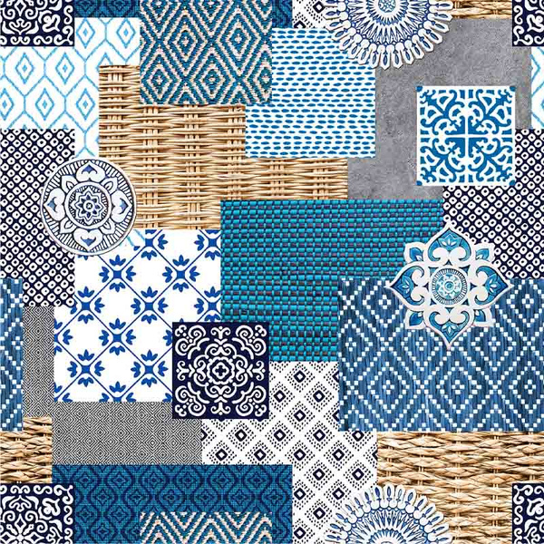 Obrus Ceratowy Ornament Patchwork Fantastik 8046-1
