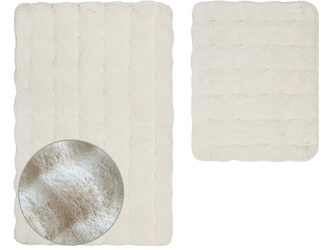 Dywaniki Łazienkowe Aruba 3D Ecru 2 cz.