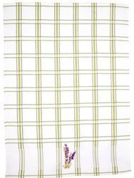 Bawełniane Ścierki Kuchenne Lavender Biało-Zielone 45x65 cm