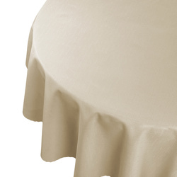 Obrus Plamoodporny I Deszczyk 555 Jasny Beżowy Okrągły