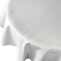 Obrus Plamoodporny 114 GN Biały Okrągły