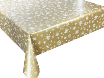 Obrus Ceratowy Świąteczny Złoty Śnieg Fantastik BN 1096-1