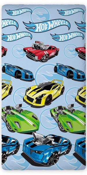 Prześcieradło Bawełniane Hot Wheels 01 160x200 cm