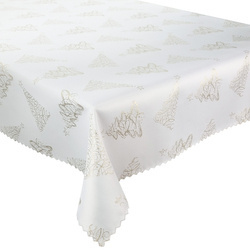 Dwustronny Obrus Plamoodporny Świąteczny Boże Narodzenie Choinka Złoty Z-3401