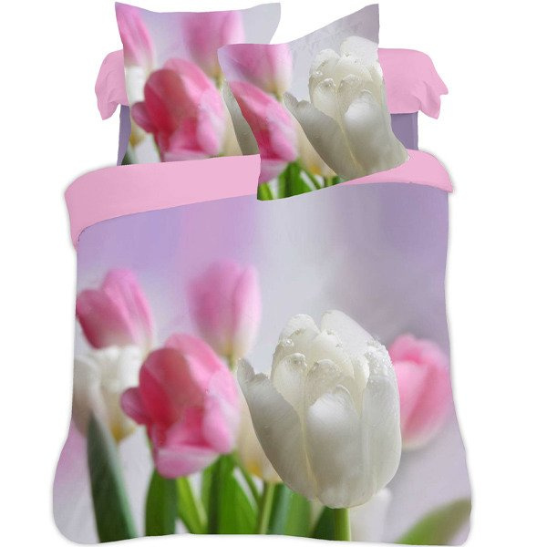 Bawełniana Pościel Flori 3D WZ002 Tulipan