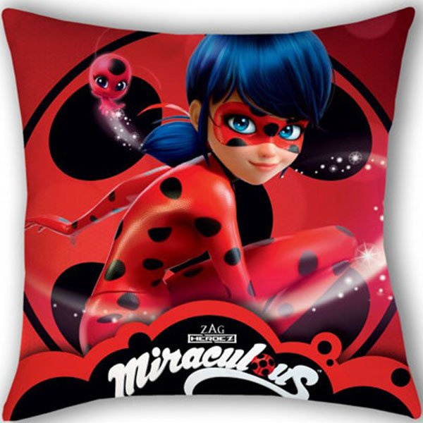 Poduszka Miraculous Biedronka i Czarny Kot MI-0205C 40x40 cm