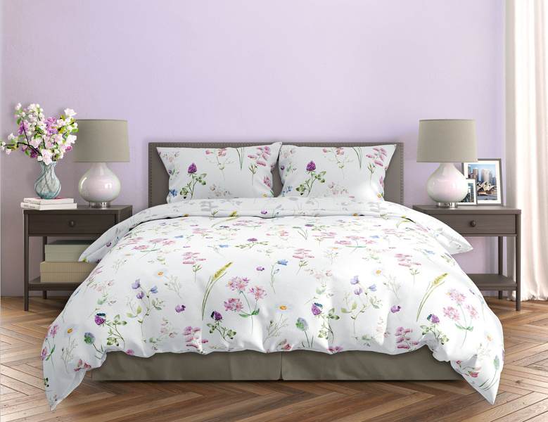 Komplet Pościeli Satyna Bawełniana 220x200+ 2x70x80 Milagro Verde 013