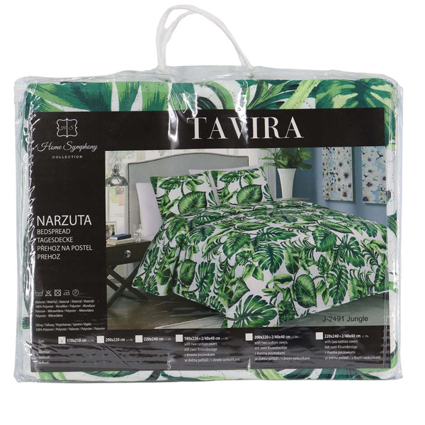 Dwustronna Narzuta TAVIRA  J-2491 Jungle Bez Poszewek 220x240
