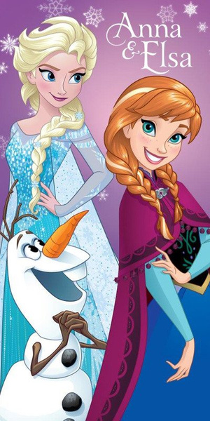 Ręczniki Frozen Elsa i Anna 07 70x140 cm