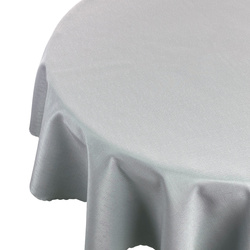 Obrus Plamoodporny I Deszczyk Szary Popiel Okrągły