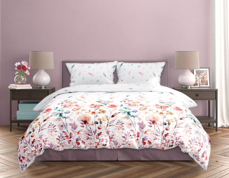 Komplet Pościeli Satyna Bawełniana 160x200+ 2x70x80 Milagro Verde 001