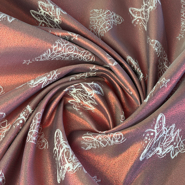 Dwustronny Obrus Plamoodporny Świąteczny Boże Narodzenie Choinka Bordo Z-3401