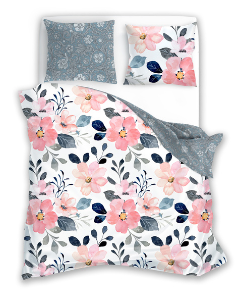 Komplet Pościeli Satyna Bawełniana 220x200+ 2x70x80 Milagro Verde 011