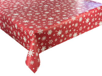 Obrus Ceratowy Świąteczny Czerwony Śnieg Fantastik BN 1096-3