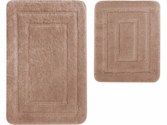 Dywaniki Łazienkowe Alor Brązowy 2 cz.