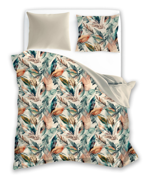 Komplet Pościeli Satyna Bawełniana 220x200+ 2x70x80 Milagro Verde 005