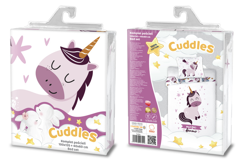 Pościel Dziecięca 100x135+40x60 018 Jednorożec 
