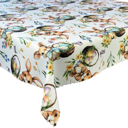 Obrus Plamoodporny Druk Wielkanoc Rabbit Fun