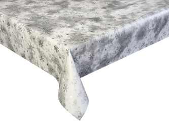 Obrus Ceratowy Świąteczny Florista Srebrne Śnieżynki BN 01730-04