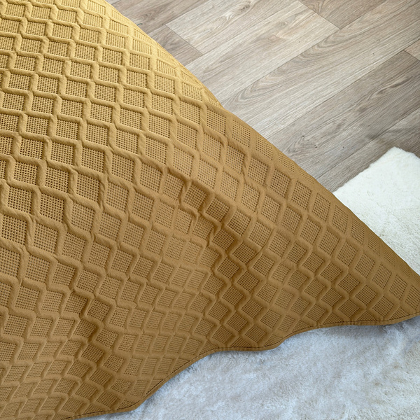 Dwustronna Narzuta Parla 3D Brązowy Karmelowy 220x240 Bez Poszewek