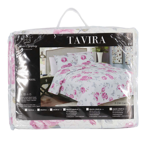 Dwustronna Narzuta TAVIRA F-2391 Calmia 180x220+2x40x40	
