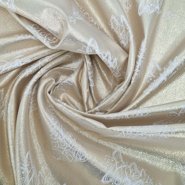 Dwustronny Obrus Plamoodporny Świąteczny Boże Narodzenie Choinka Złoty Z-3401