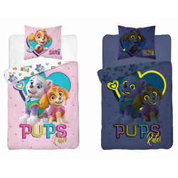 Pościel Psi Patrol 140x200+70x80 PAW PATROL 30 FLUO