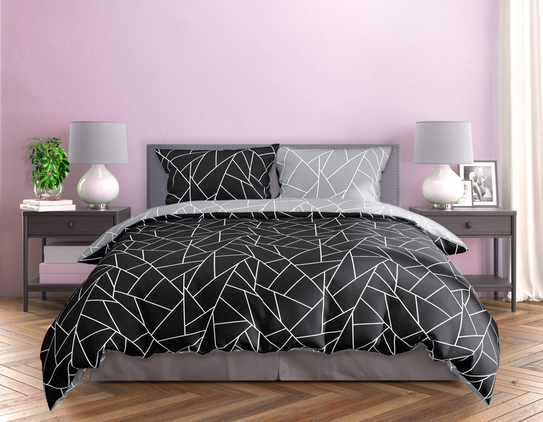 Komplet Pościeli Satyna Bawełniana 220x200+ 2x70x80 Milagro Verde 007